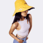 BUCKET HAT MAYI REVERSIBLE - NEGRO-AMARILLO