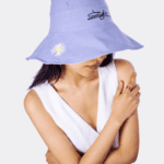 BUCKET HAT MAYI REVERSIBLE - CELESTE-BLANCO